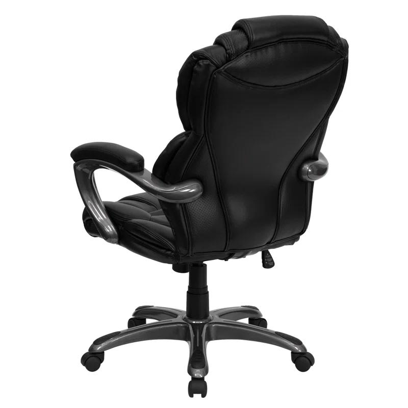 Flash Furniture High Back Executive Swivel Ergonomic Office Chair with Accent Layered Seat