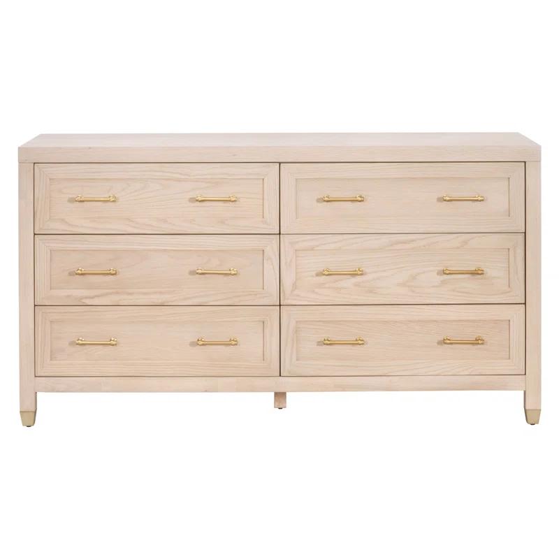Loon Peak® Fujiko Solid Wood 66'' W 6 - Drawer Dresser