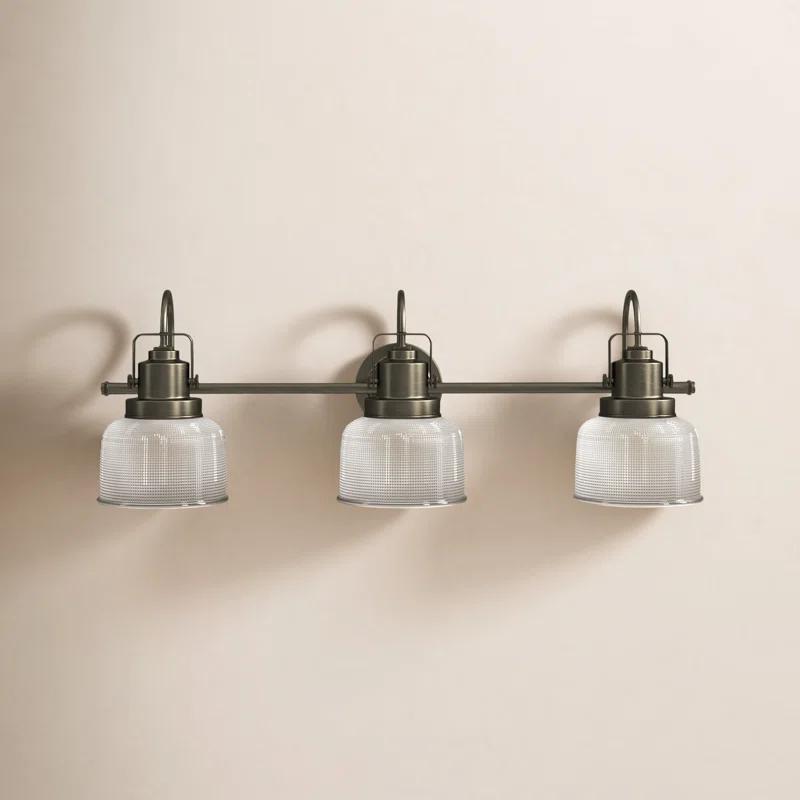 Rosser 3 Light Transparent Dimmable Vanity Light