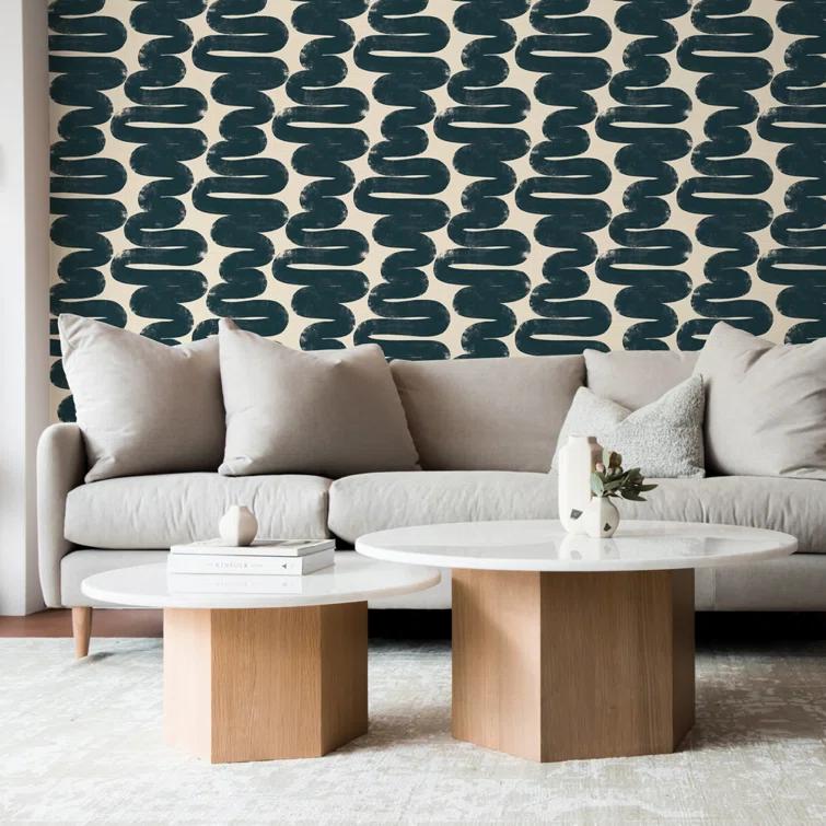 Wiggle Room Peel and Stick Wallpaper By Bobby Berk