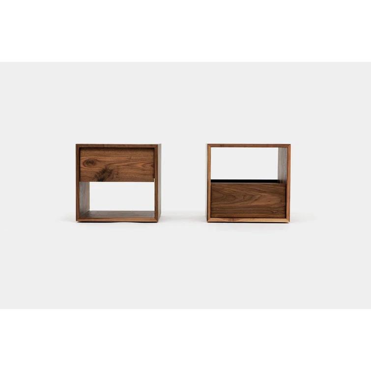 ARTLESS THN 18'' W Solid Wood Nightstand