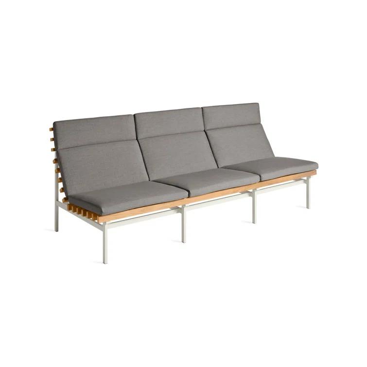 Perch 88'' Wide Powder Coated Aluminum Patio Sofa with Cushions