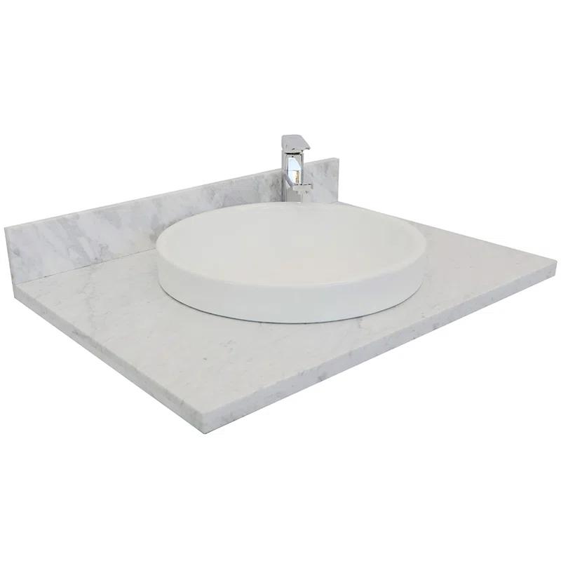 Bellaterra Home Tiara 31'' Single Bathroom Vanity Top with Sink