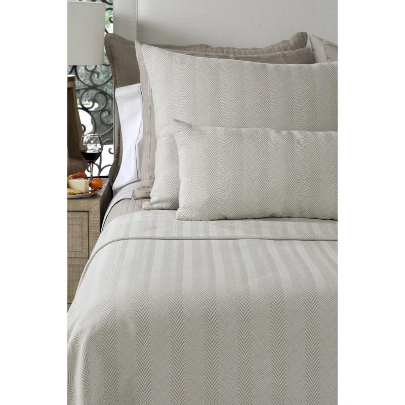 Lili Alessandra Chevron Hand Woven Throw Blanket