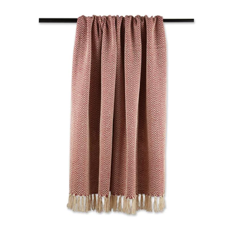 Design Imports Hand Woven Throw Blanket