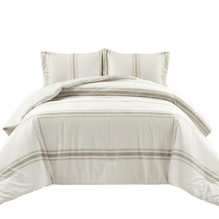 Farmhouse Standard Cotton Reversible Comforter Set