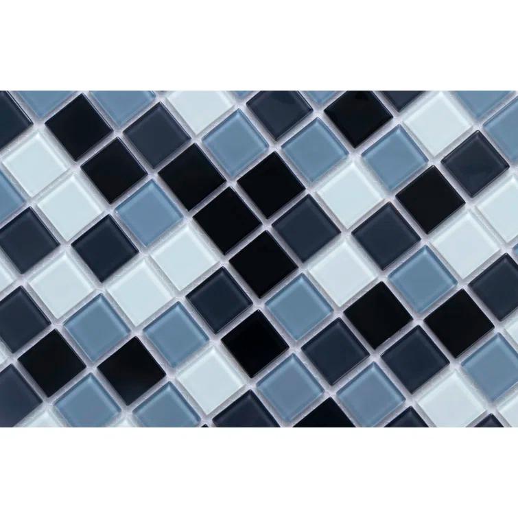 WS Tiles® 1" x 1" Straight Edge Glass Mosaic Tile