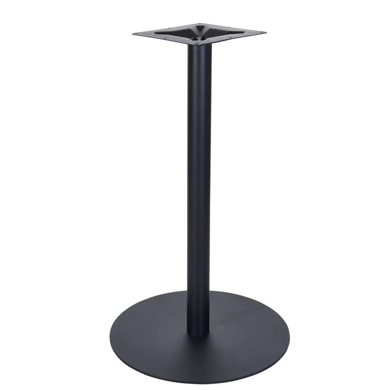 BFM Seating Uptown Black 20" Round Indoor Bar Height Table Base