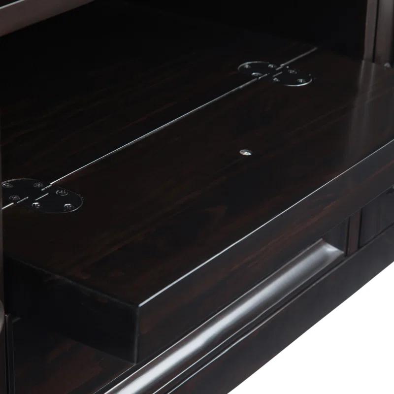 Simpli Home Amherst 54"W Solid Wood TV Stand for TVs up to 60" with Adjustable Shelves