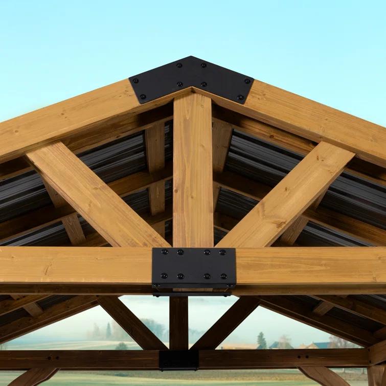 Backyard Discovery Arlington 12 Ft. W x 10 Ft. D Solid Wood Patio Gazebo