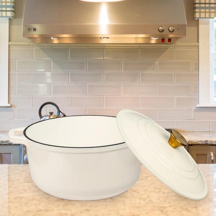 Lexi Home Lexi Home Enameled Cast Iron Round Dutch Oven