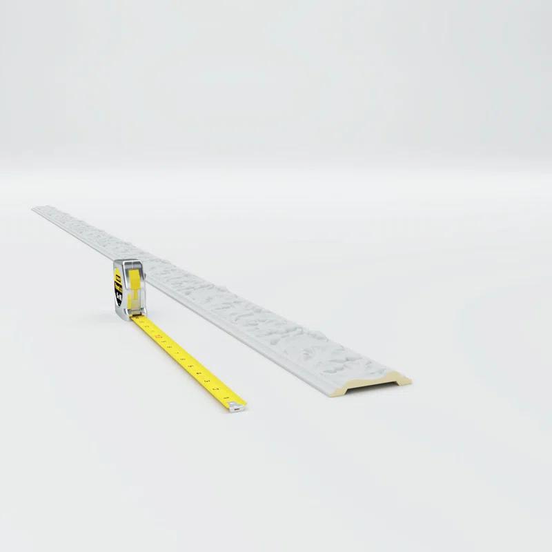 Ekena Millwork 3 1/2"H x 3/4"P x 94 1/2"L Benson Acanthus Leaf Chair Rail