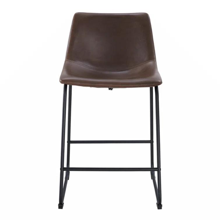 Hokku Designs Mayeu Upholstered Counter Stool (Set of 2)