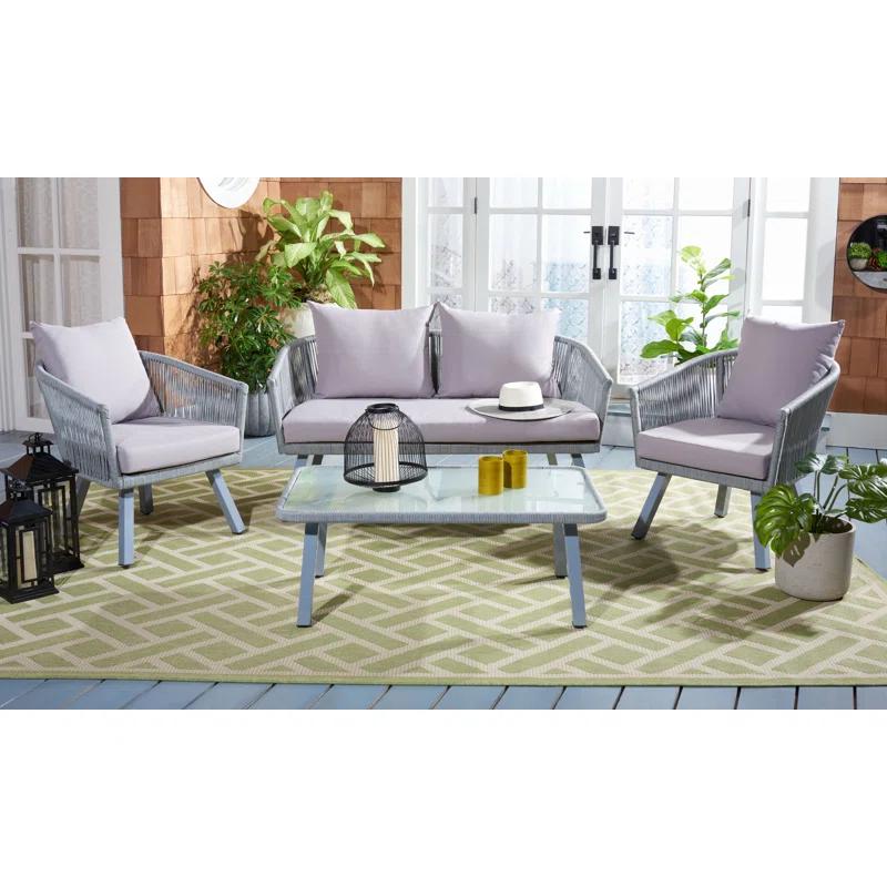 Highland Dunes Oropeza 4 - Person Patio Conversation Sets with Cushions