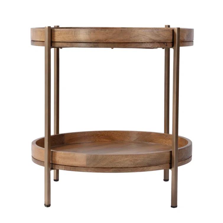 Butler Specialty Damirra Wood And Metal Accent Table In Brown