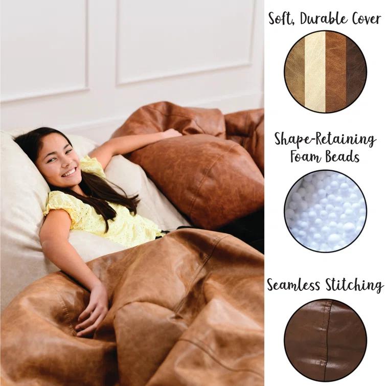 Standard Faux Leather Classic Bean Bag