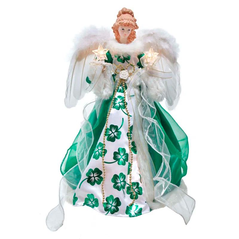 Kurt Adler Fabric Tree Topper - Lighted
