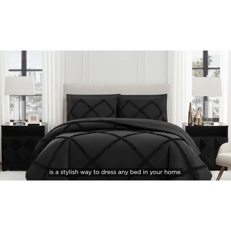 Juicy Couture Juicy Couture Diamond Ruffle Reversible Comforter & Shams Bedding Sets