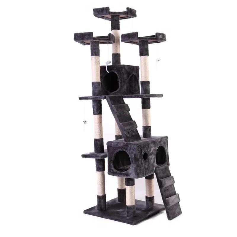 Tucker Murphy Pet™ Multi-Level Cat Tree Tower, Kitten Condo House With Scratching Posts