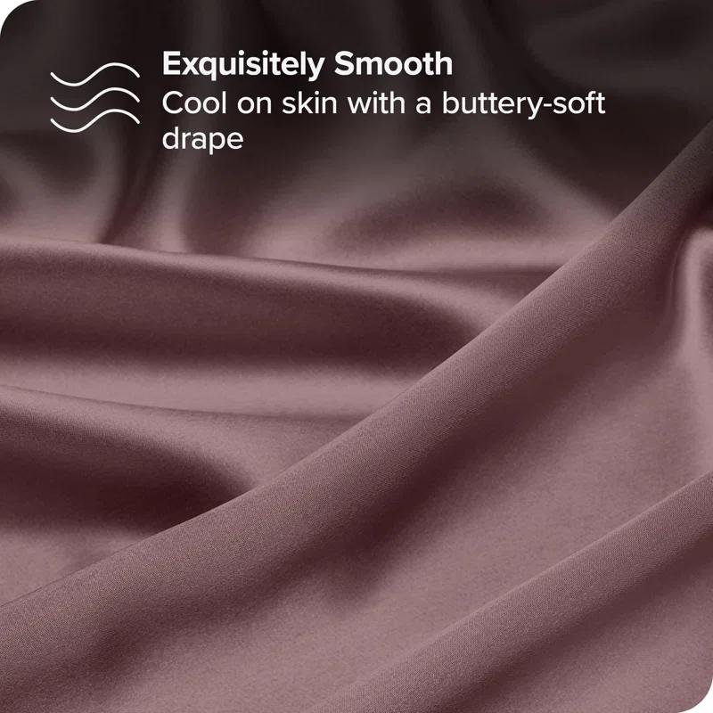 Bare Home Soft Poly Satin Pillowcase Set