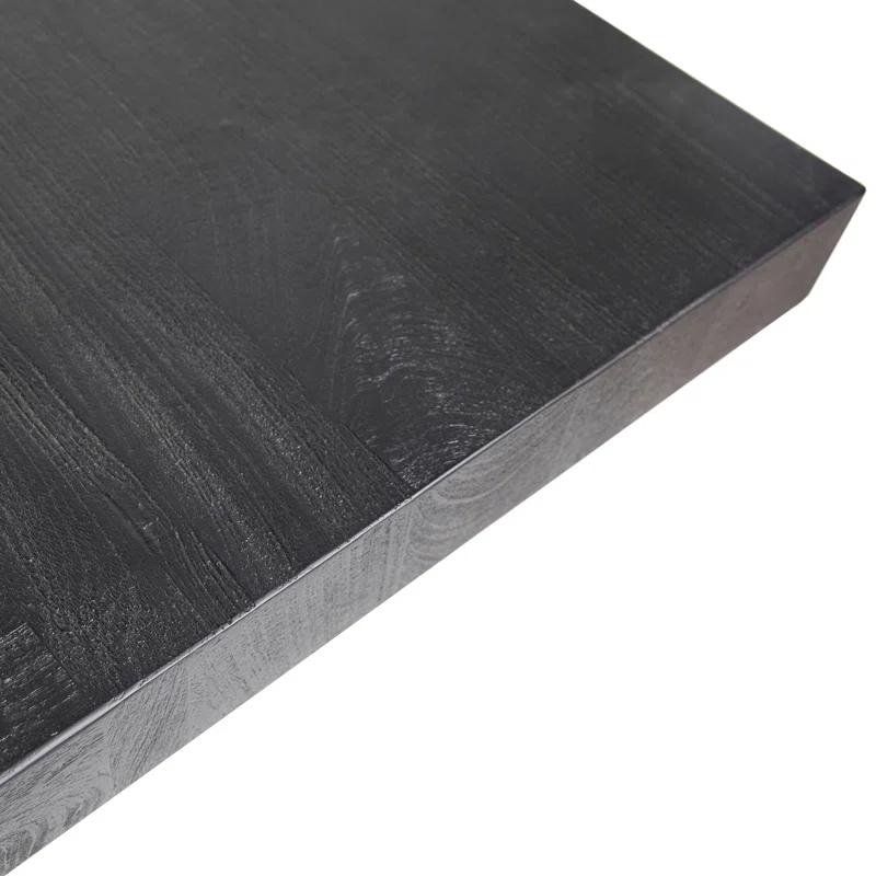 Dovetail Furniture Sereno 40" Wide Mango Wood Coffee Table, Black