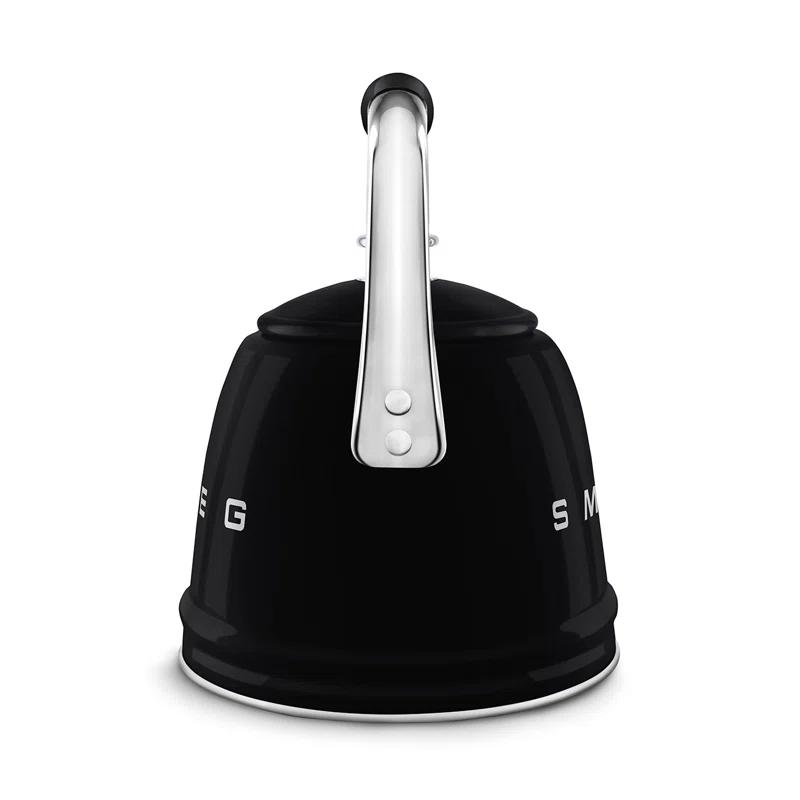 SMEG Black Whistling Stovetop Kettle