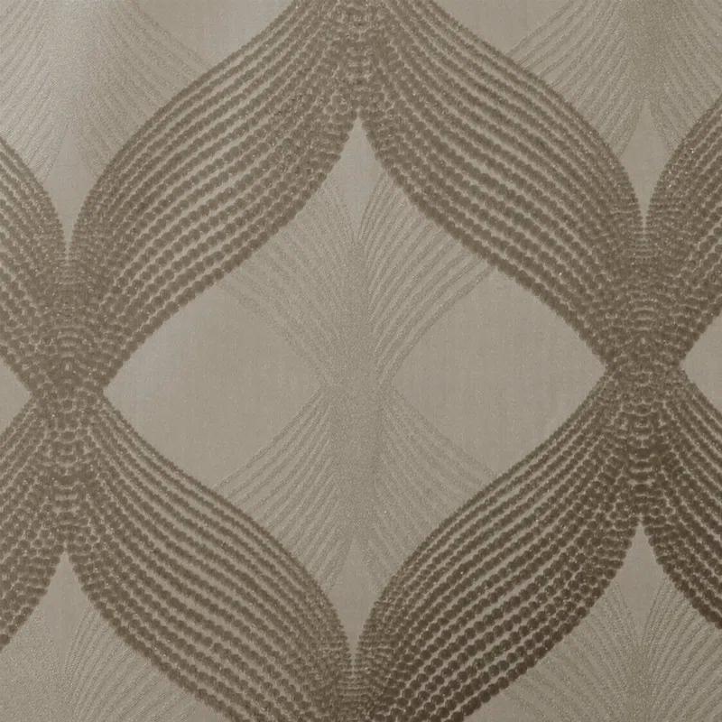 Madison Park Bentley Ogee Knitted Jacquard Geometric Total Blackout Single Curtain Panel