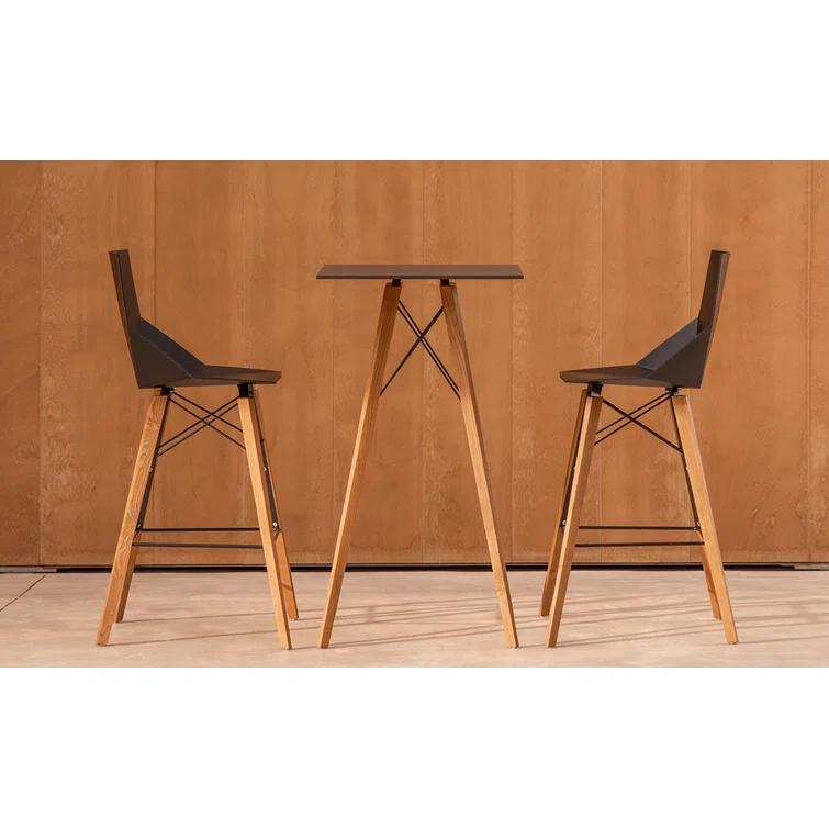 Vondom Faz Wood - Counter Stool - Set Of 4 - Basic/Injection (Set of 4)