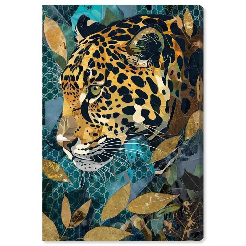 Art Remedy Enter Cheetah Canvas Miami Inspired Art Prints by Art Remedy
