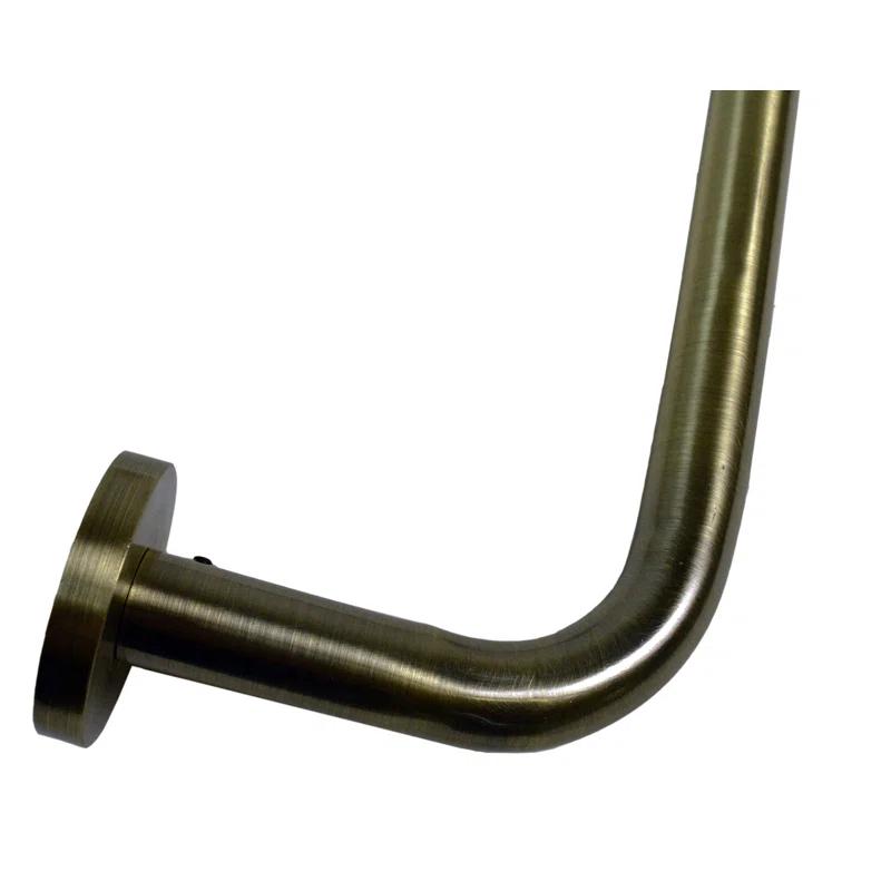 Symple Stuff Adosinha Steel Adjustable Single Curtain Rod