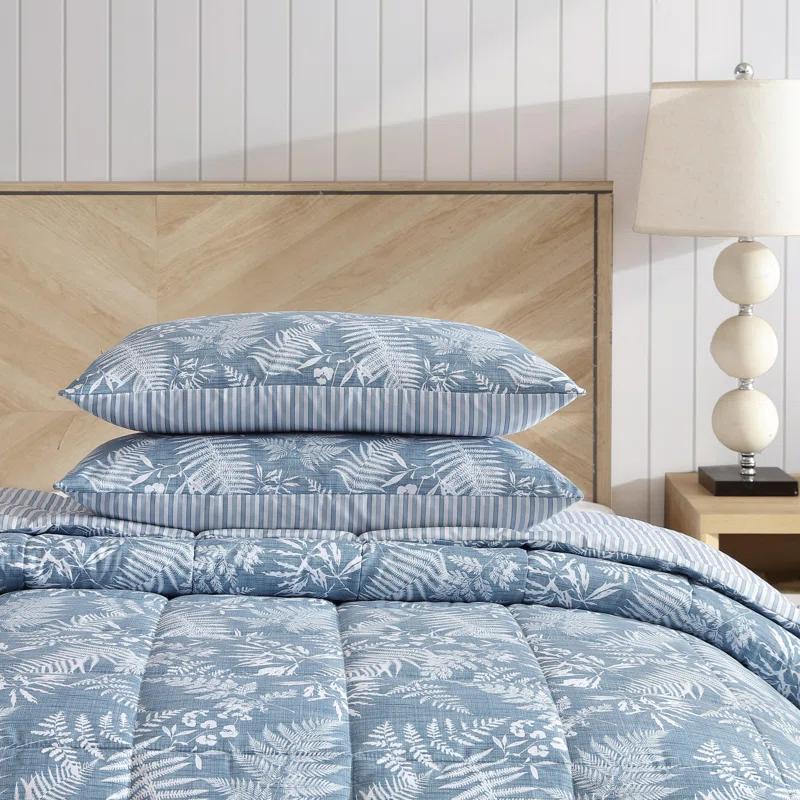 Eddie Bauer Eddie Bauer Fern Garden Blue Reversible Comforter Set