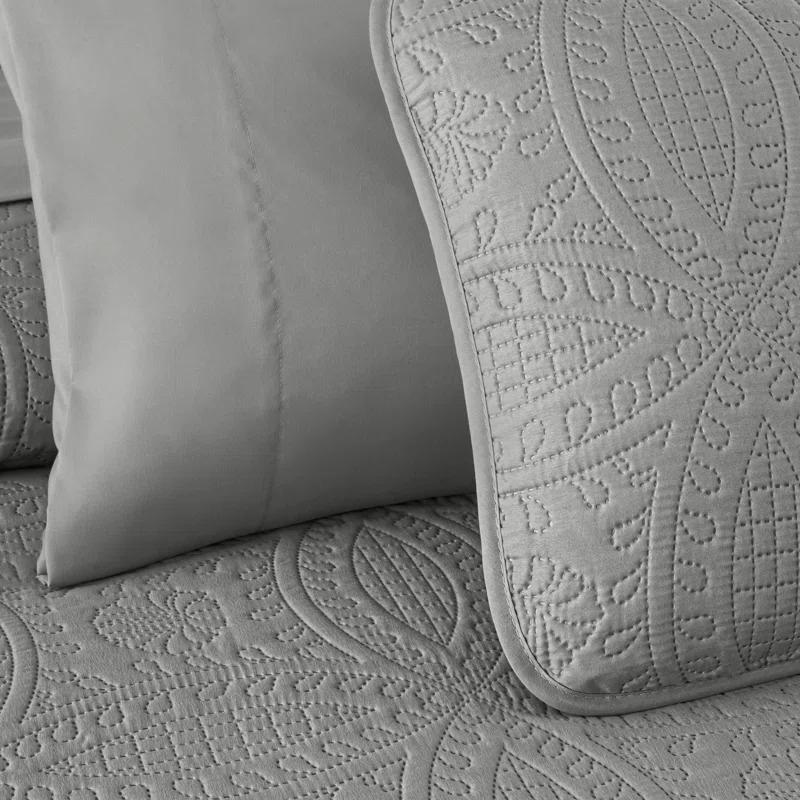 Chezmoi Collection Liam Microfiber 7 Piece Bed in a Bag Comforter Set