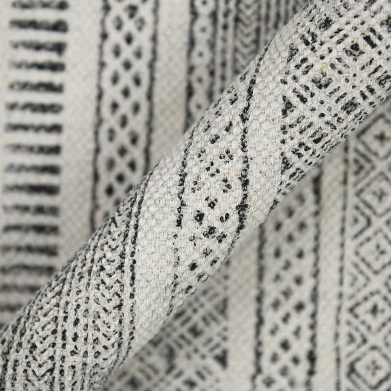 AMER Rugs Dune Alliya Charcoal Flatweave Cotton Area Rug
