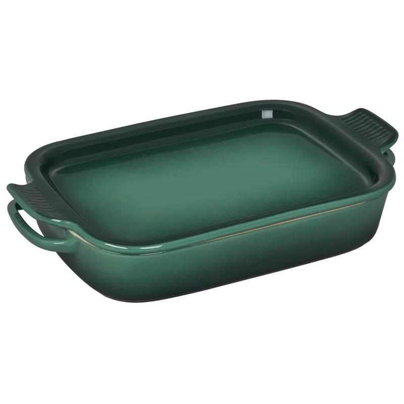 Le Creuset Le Creuset Stoneware Rectangular Dish With Platter Lid, 2.75Qt.