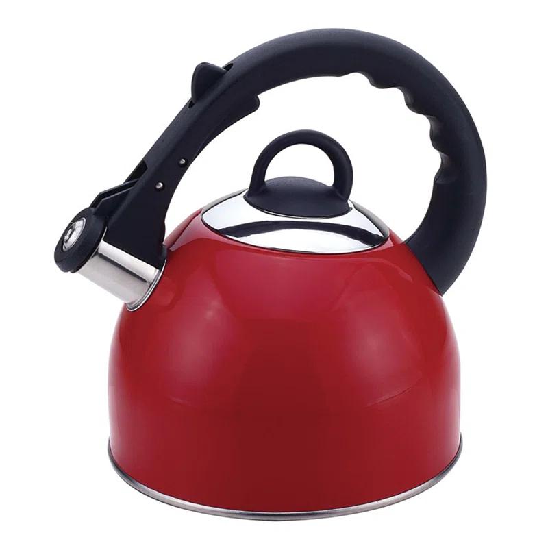 Culinary Edge Culinary Edge 2.5 Quarts Stainless Steel Whistling Stovetop Tea Kettle