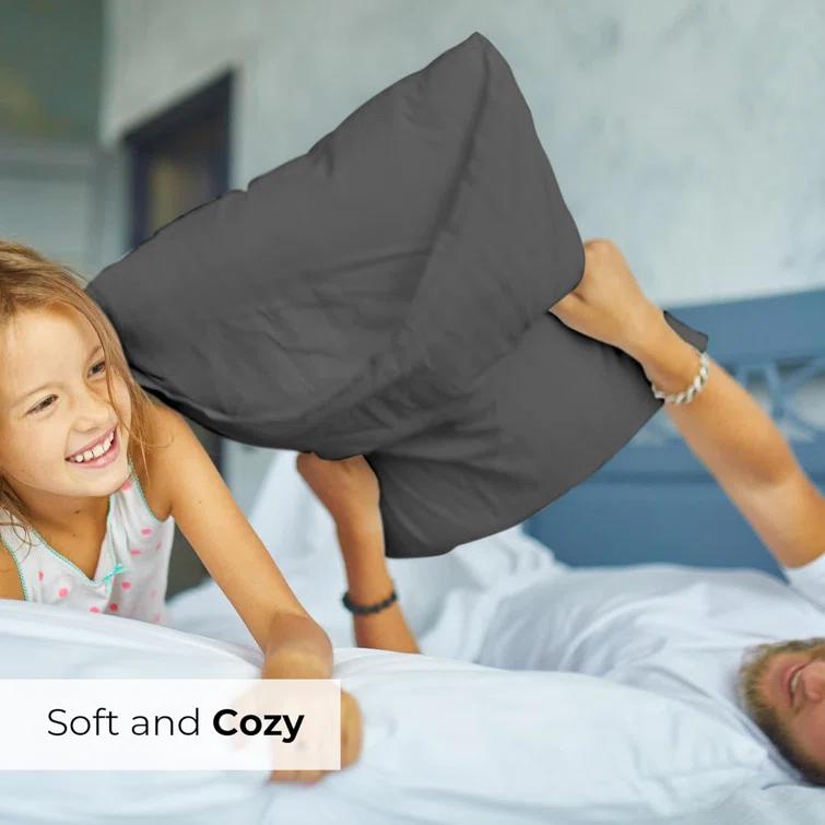 CGK Linens Hotel Quality Microfiber Pillowcase Covers (Set of 2)