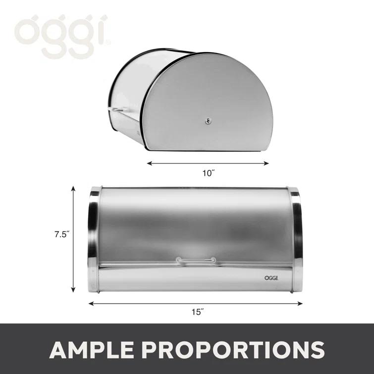 OGGI OGGI Neat Bread Box with Frosted Lid