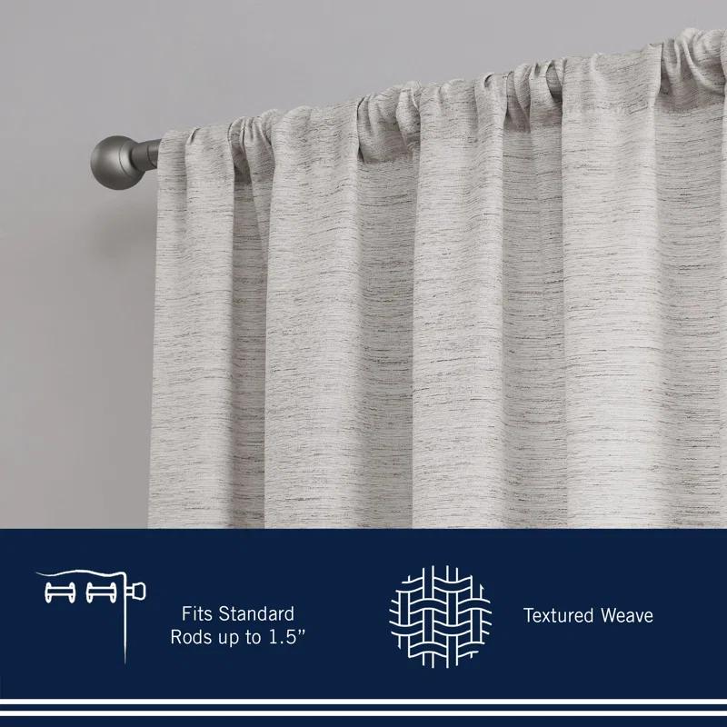 Nautica Nautica Light Filtering Rod Pocket Window Curtains Pair (Set of 2)