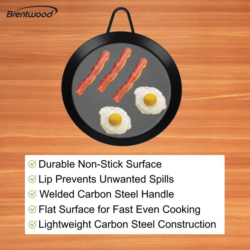 Brentwood Non-Stick Carbon Steel Griddle