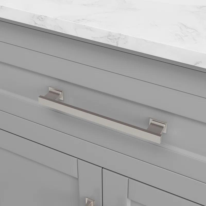 Poitra 48'' Single Bathroom Vanity with Engineered Marble Top