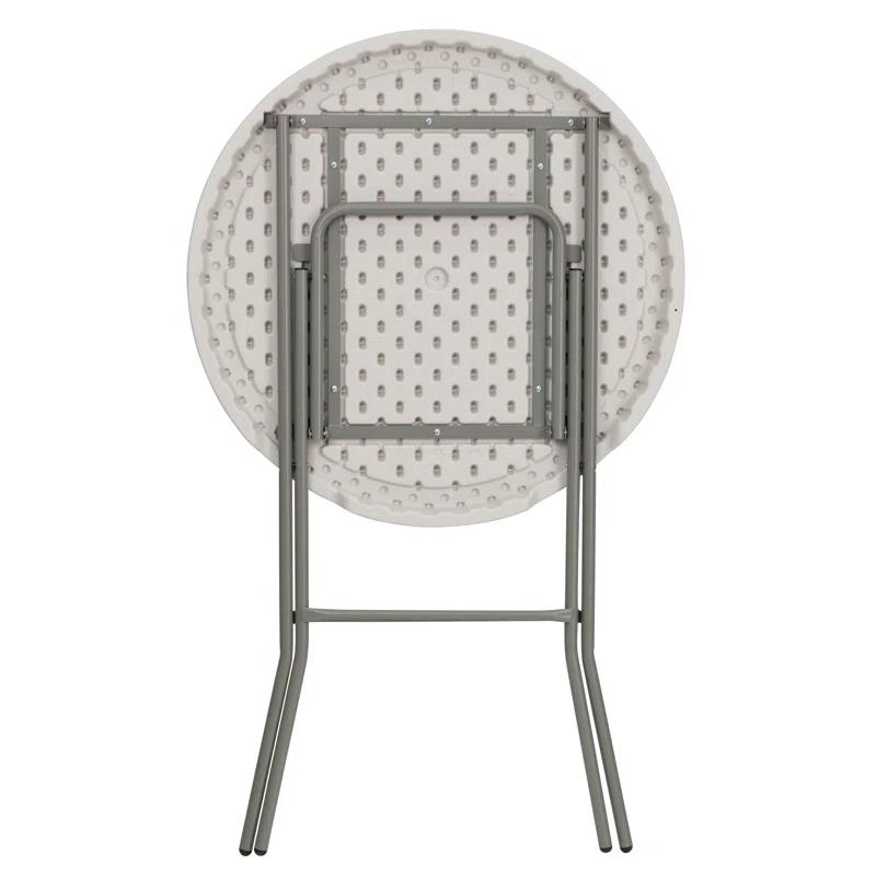 Flash Furniture Parker Round Plastic Bar Height Folding Event Table