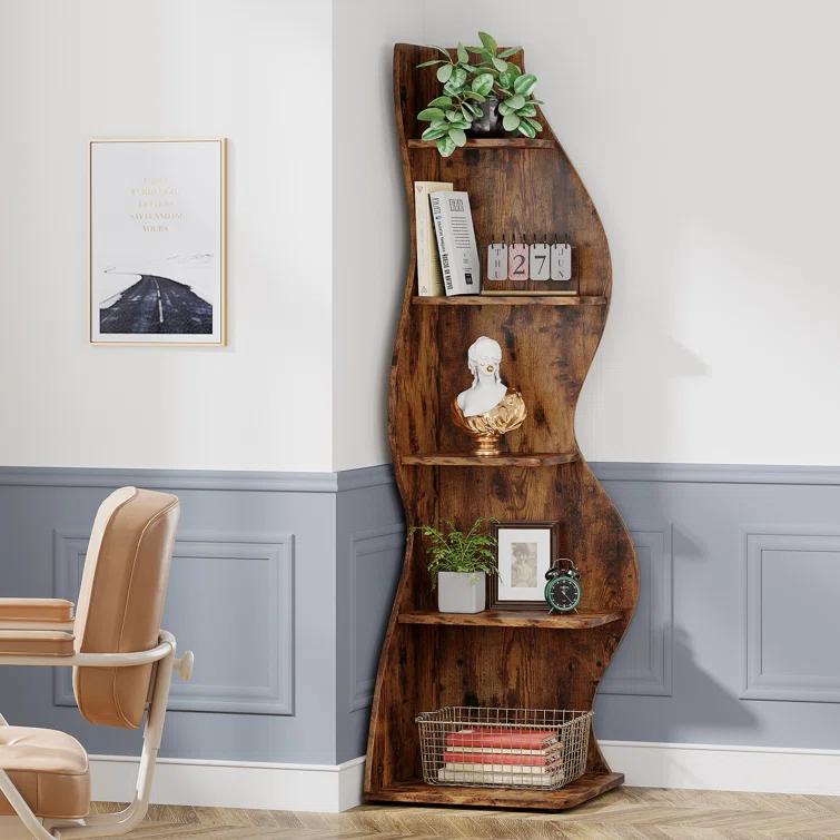 Millwood Pines Arhab Corner Bookcase