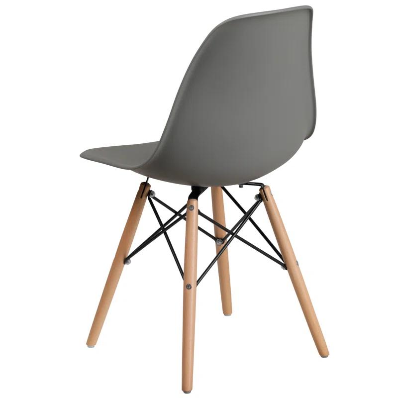 Chair with Wooden Legs for Versatile Kitchen, Dining Room, Living Room, Library or Desk Use (Set of 2)
