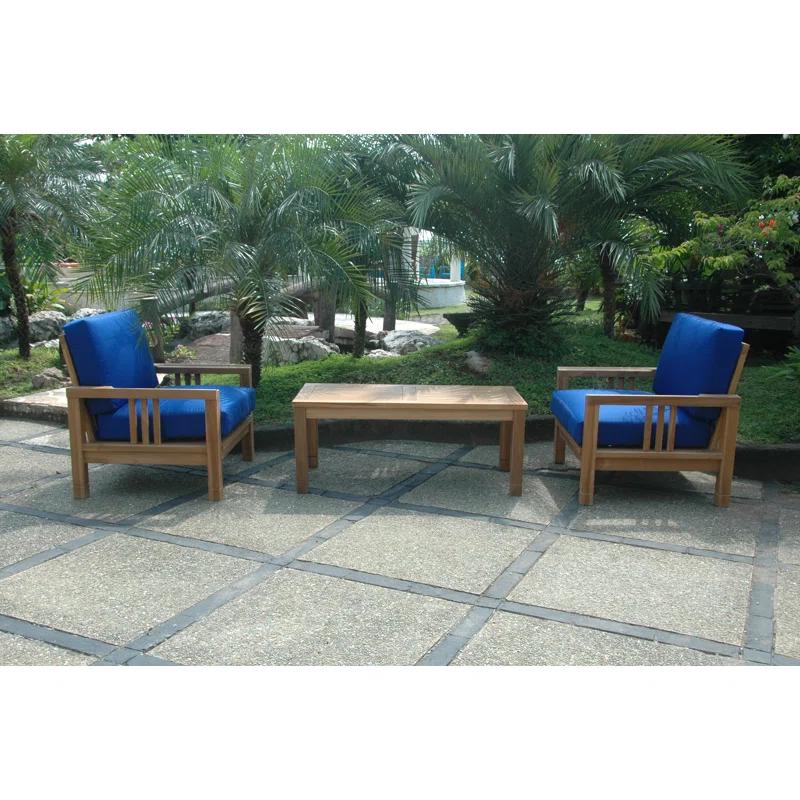 Anderson Teak South Bay 3 Piece Teak Deep Seating Group