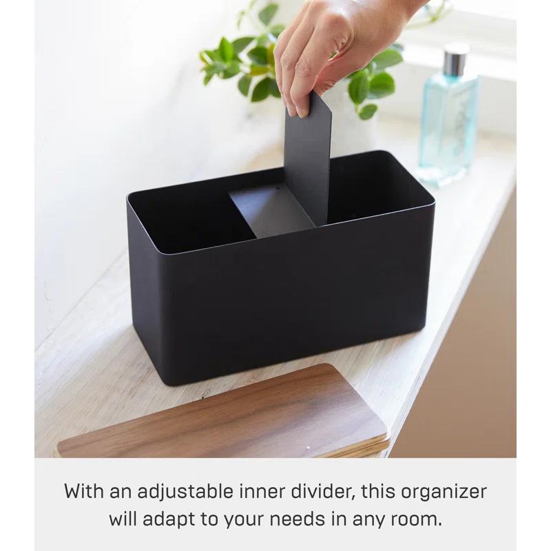Yamazaki Home Rin Yamazaki Home Countertop Organizer Bathroom Kitchen Toiletries Holder, Sliding Divider