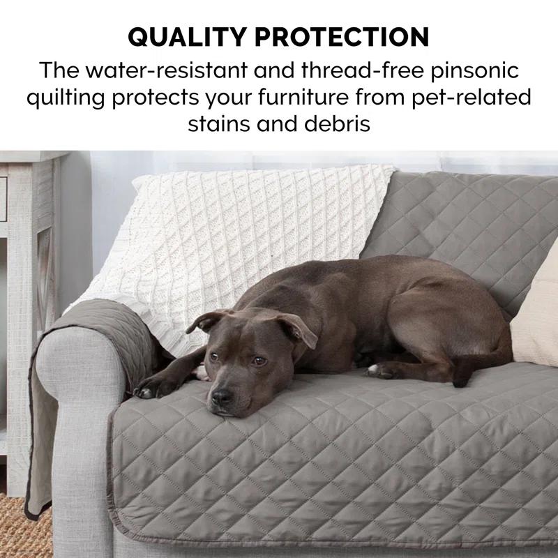 FurHaven Water Resistant Reversible Sofa Cover Furniture Protector
