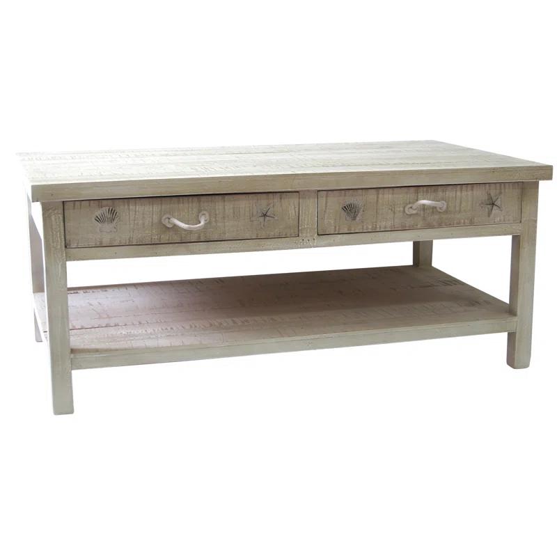 Beachcrest Home™ Solid Wood Coffee Table