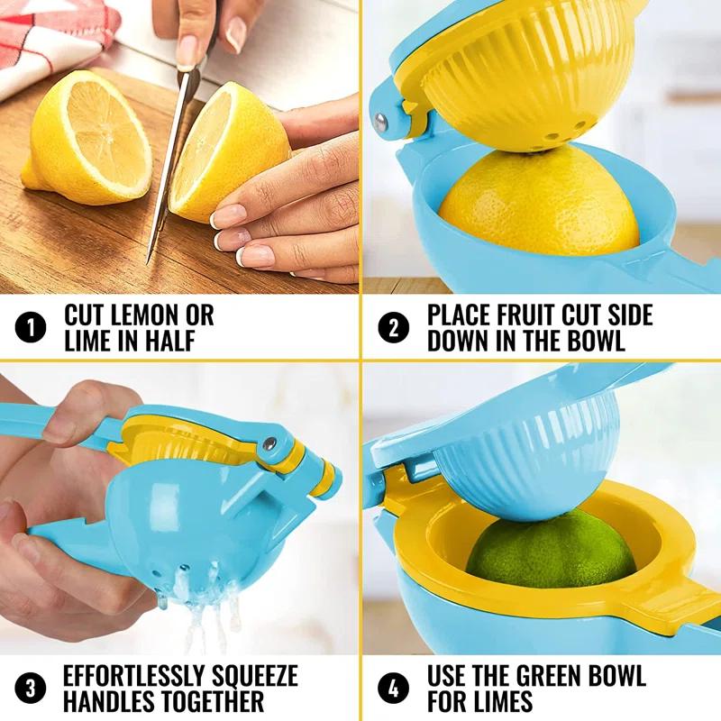 Zulay Kitchen Zulay Kitchen 2-in-1 Manual Lemon Squeezer Manual Juicer Citrus Press