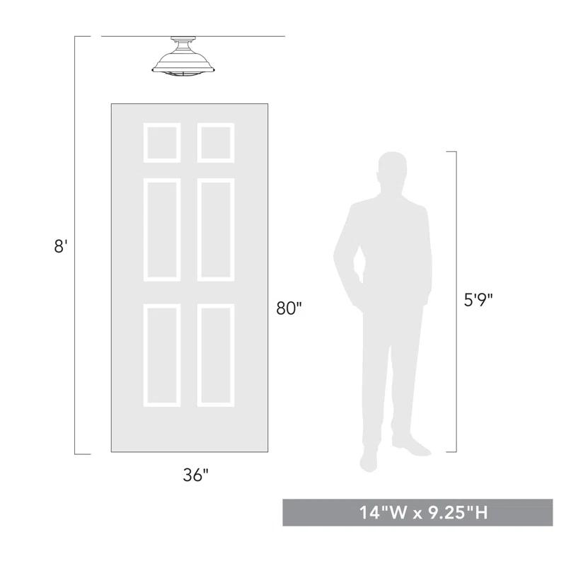 Sand & Stable™ Skye Semi Flush Mount