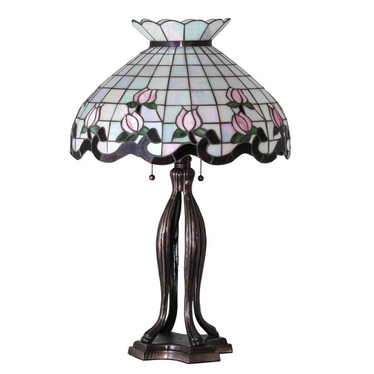Meyda Lighting Meyda Tiffany & Stained Glass Metal Table Lamp